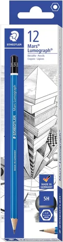 Miniatura 16 de STAEDTLER Mars Lumograph 2B - Lápiz de dibujo artístico de grafito, 6 lápices