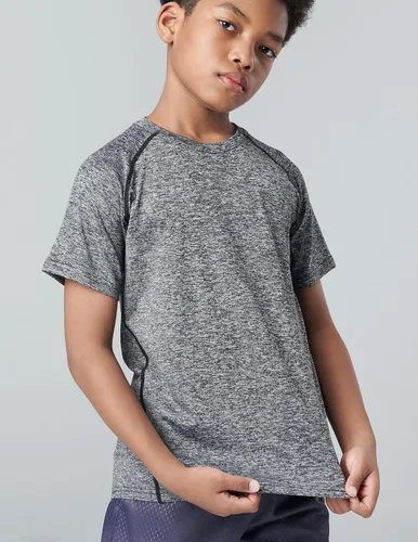 Miniatura 4 de Paquete de 5 camisetas deportivas para niños, camisetas de ajuste seco para niños, camisetas de manga corta, ropa deportiva a granel