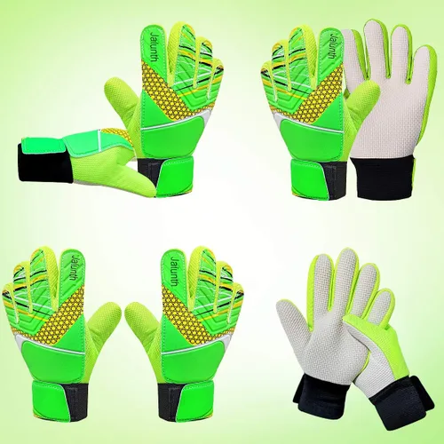 Miniatura 2 de Jalunth Guantes de Portero de Fútbol para Niños y Jóvenes, Guantes de Guardameta Jugador de Campo para Niños y Niñas, Palma de Látex Antideslizante