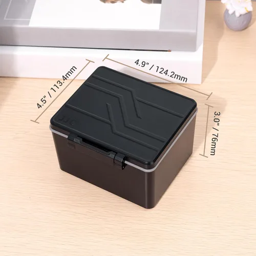 Miniatura 7 de JJC Estuche rígido de batería AA AAA con comprobador, organizador de almacenamiento de batería de 34 ranuras para 20 pilas AA y 14 AAA, contenedor