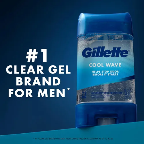 Miniatura 14 de Gillette Antitranspirante y desodorante para hombres, resistencia clínica 72 horas, protección contra el sudor y el olor, frescura de larga