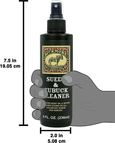 Miniatura 7 de Bickmore – Limpiador para gamuza y nobuk - Quita manchas de aceite y agua sucia de zapatos, botas, monederos, bolsas de mano y más.