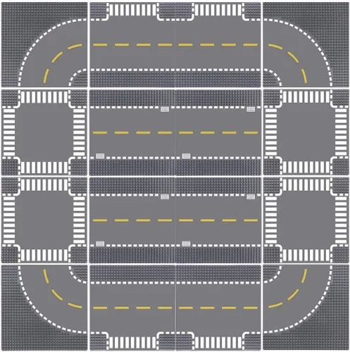 Miniatura 9 de Lekebaby Base de construcción clásica para ladrillos de construcción, 100% compatible con las principales marcas: placa base de 10 x 10 pulgadas