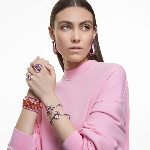 Miniatura 4 de SWAROVSKI Lucent Cocktail Ring Jewelry Collection, Blue Crystal, Pink Crystal