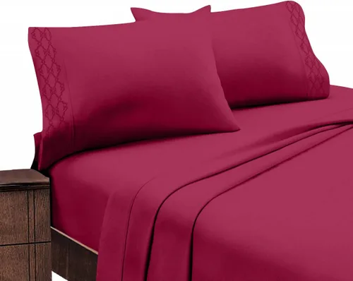 Miniatura 15 de Home Sweet Home - Juego de ropa de cama transpirable extra suave y resistente a las arrugas, juego de sábanas bordadas de lujo con bolsillo profundo