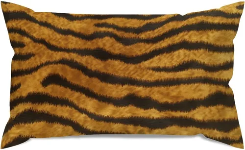Miniatura 35 de Fundas de almohada con estampado de leopardo y guepardo negro y marrón, 12 x 18 pulgadas, fundas de cojín de granja para sofá, sala de estar