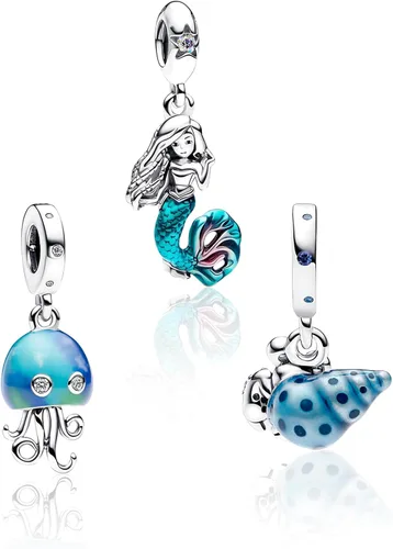 925 Sterling Silver Charms for Bracelets Necklaces Cartoon Animal Three in one Pendants Beads, Cartoon Charms Jewelry Gift for Women Girls