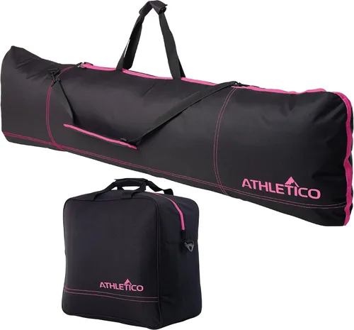 Athletico Combo de dos piezas de bolsa para snowboard y botas | Guarda y transporta snowboard de hasta 165 cm y botas hasta la talla 13 | Incluye 1