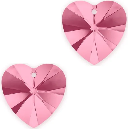 Miniatura 13 de 12 piezas de cristal austriaco auténtico Xilion #6228 de 0.394 in (0.39 pulgadas) colgante en forma de corazón verde esmeralda cuentas de gota