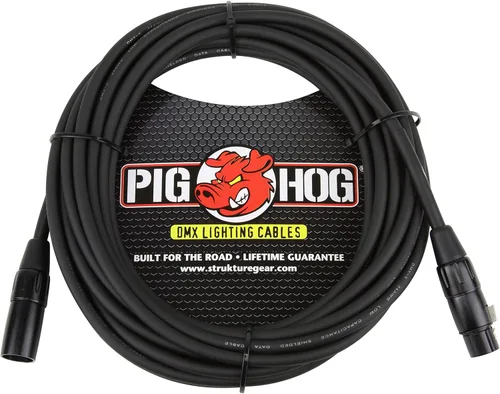 Miniatura 5 de Pig Hog PHDMX10 Cable de iluminación DMX de 3 pines, 10 pies