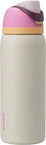Miniatura 37 de Owala FreeSip - Botella de agua aislada de acero inoxidable con popote, botella de agua deportiva sin BPA, ideal para viajes, 32 onzas, verde putting