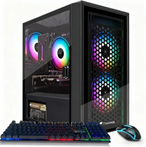Miniatura 8 de STGAubron Computadora de escritorio para juegos, Radeon RX 560 4G, Intel Core i7 8ª generación hasta 4.1GHz, 16G DDR4, 512G SSD, WiFi 6 y BT 5.2