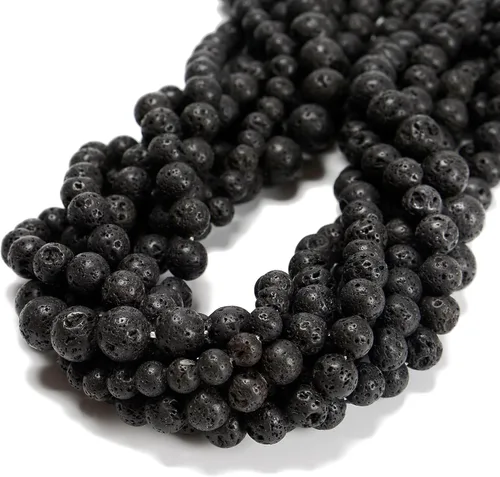 Miniatura 39 de 65 cuentas de jade blanco de 0.236 pulgadas, piedra natural, piedras preciosas redondas auténticas para hacer pulseras de bricolaje, joyas, cuerdas
