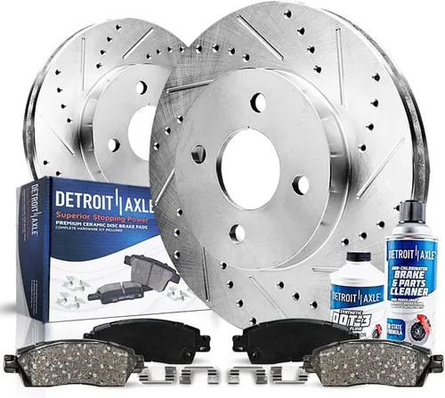 Detroit Axle - Kit de freno delantero de 4 lengüetas para Nissan Altima 1993-2001, Sentra 2000-2006, INFINITI G20 1999-2002, Rotores de freno de