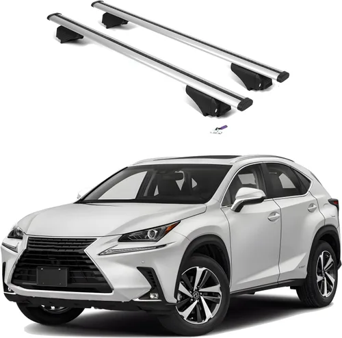 Miniatura 11 de ERKUL - Barras transversales de techo para Alfa Romeo Stelvio 2017-2026 Barras transversales de aluminio con cerradura antirrobo para techo