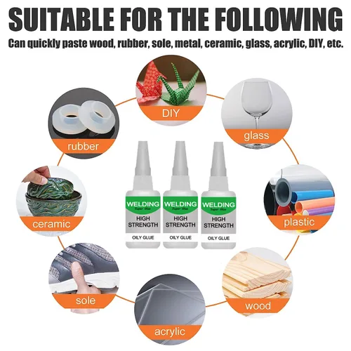 Miniatura 4 de 150ML Pegamento de alta resistencia aceitoso para soldar, pegamento multifuncional Jue-Fish, súper pegamento universal, unión instantánea, adhesión