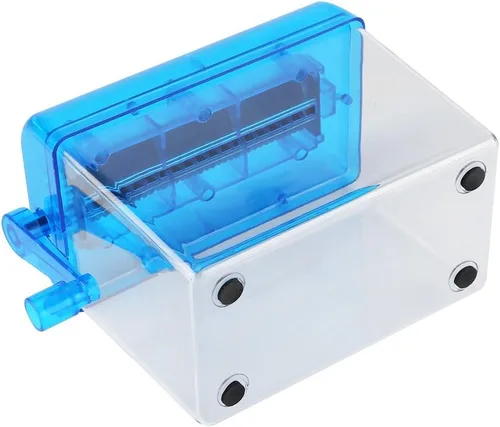 Miniatura 7 de Papel portátil, A6 portátil mini manual de corte de papel para oficina, hogar, escuela, 16 × 9 × 5.7 in (azul)