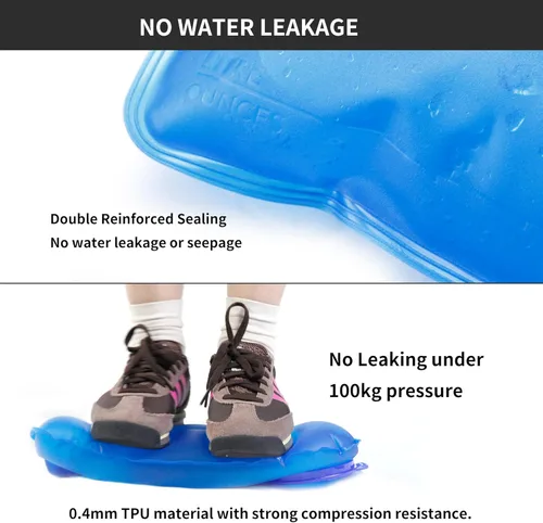 Miniatura 7 de Unigear Vejiga de hidratación, 1.5L/2L/2.5L/3L Hoja de agua sin BPA e inodoro para mochileros, ciclismo, senderismo y camping Azul con kit