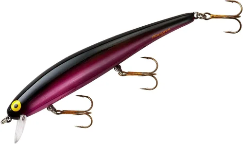 Miniatura 35 de Bomber Señuelos Long A Slender Minnow Jerbait Señuelo de Pesca Espalda negra con destello plateado