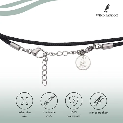 Miniatura 3 de Wind Passion - Tobillera de cuerda para mujeres y hombres - Pulseras de tobillo de cuerda roscada ajustables e impermeables - Tobillera de cuerda