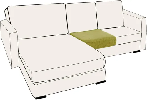 Miniatura 80 de UNBBRRL Fundas de cojín de asiento para sofá, elásticas, funda de cojín individual para sofá, fundas de cojín para sofá, fundas de héroe protegen