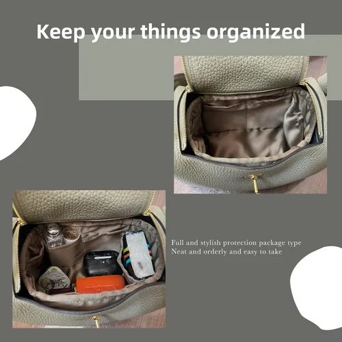 Miniatura 8 de DGAZ Organizador de bolso, organizador de bolsas de seda, bolso de lujo y moldeador de bolsas para Lindy 19263034 (gris Etoupe, LD26)