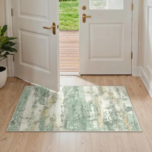 Miniatura 31 de GENIMO Alfombra antideslizante de 2 x 6 pies, lavable para pasillos de cocina, alfombras de cocina modernas abstractas, alfombra ligera de pelo bajo