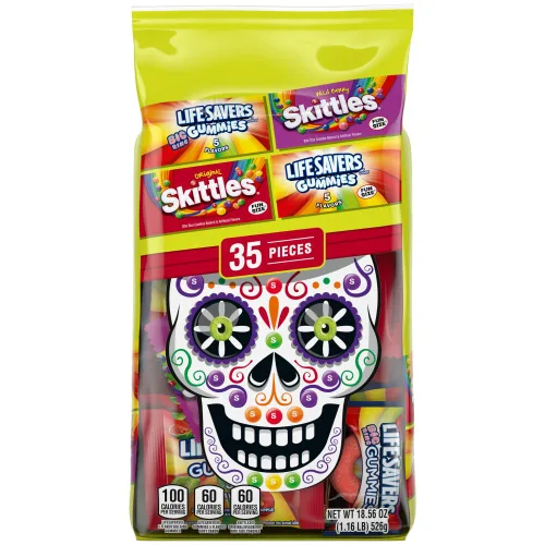 Miniatura 11 de Skittles, Starburst Fun Size Chewy Candy Surtido Variedad, envueltos individualmente, 32.28 onzas, bolsa a granel