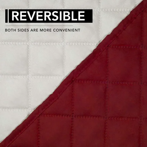 Miniatura 5 de Easy-Going - Funda reversible para sofá reclinable de sala, protector resistente al agua con correas elásticas, para perro