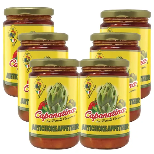 Miniatura 13 de Contorno Aperitivo de alcachofa Caponatina 10.5 oz Ideal para Bruschetta Hecho en Italia