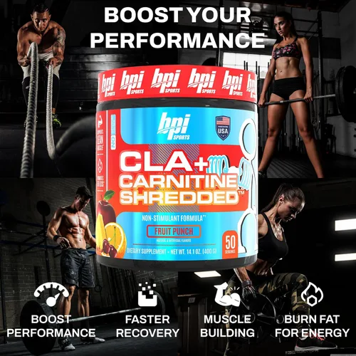 Miniatura 4 de BPI Sports CLA + carnitina triturada - Convierte las células grasas en energía y apoya el músculo magro, aumenta el metabolismo - Suplemento
