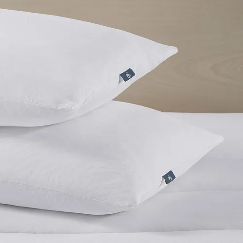 Miniatura 4 de Serta Power Chill - Almohadas de cama alternativas de plumón medio/firme para personas que duermen de lado, estómago o espalda (paquete de 2)