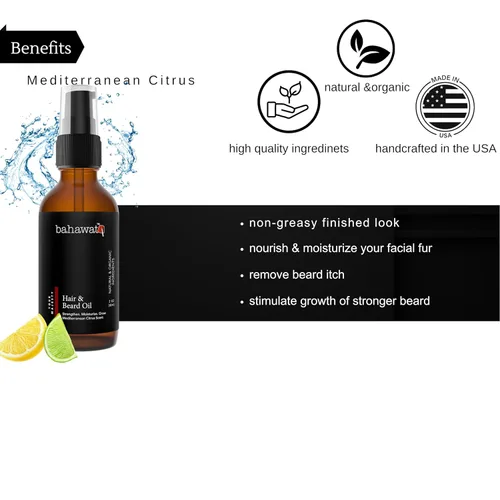Miniatura 5 de BAHAWAT: Acondicionador y suavizante de aceite para barba de alta calidad, Su Majestad, 2 onzas, alivio de la picazón de la barba y la piel seca