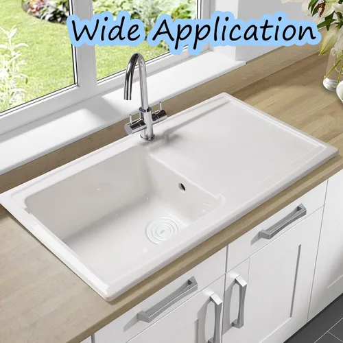 Miniatura 6 de Tapón de silicona para desagüe de bañera de 4.5 pulgadas, tapón universal para fregadero y enchufe de viaje para cocinas, baños y lavanderías