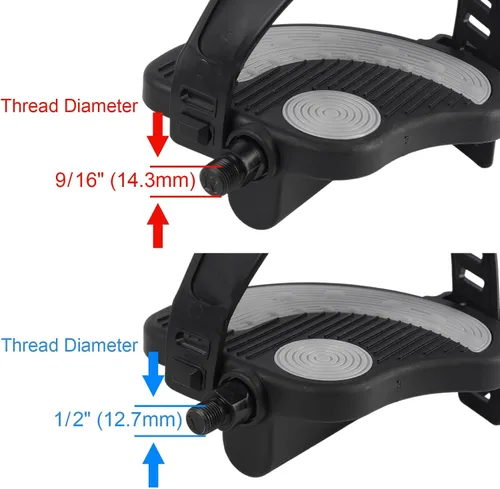 Miniatura 6 de Pedales de bicicleta estática con correas para bicicleta Peloton, bicicleta de ciclismo giratoria, bicicleta de ejercicio interior, piezas