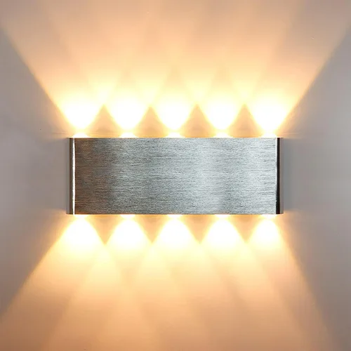 Miniatura 9 de Kawell Aplique de pared moderno de 10 W, luz de pared LED para interiores, lámpara de pared LED de aluminio para dormitorio, sala de estar, mesita