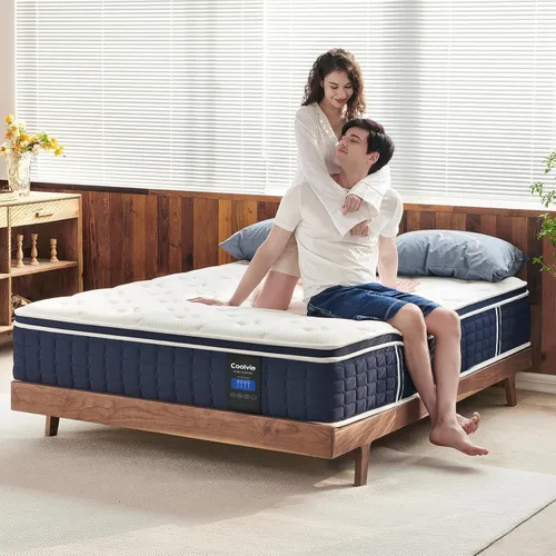 Miniatura 5 de Colchón individual de 12 pulgadas, espuma cómoda de múltiples capas y bobina para soporte de espalda Medium Firm Hotel Collection Hybrid Sleep