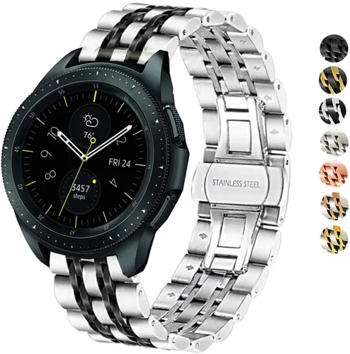 Miniatura 12 de Correa compatible con Samsung Galaxy Watch 6/6 Classic/Galaxy Watch 5/5 Pro / 4/4 Classic / 3 1.614 in / Active 2, correa de repuesto de metal