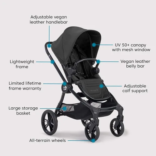 Miniatura 6 de Baby Jogger® City Sights® - Sistema de viaje - Cochecito convertible con asiento de coche infantil City GO incluido, color negro intenso