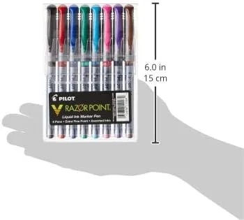 Miniatura 4 de Pilot V, marcadores de tinta líquida, punta ultrafina, Variados