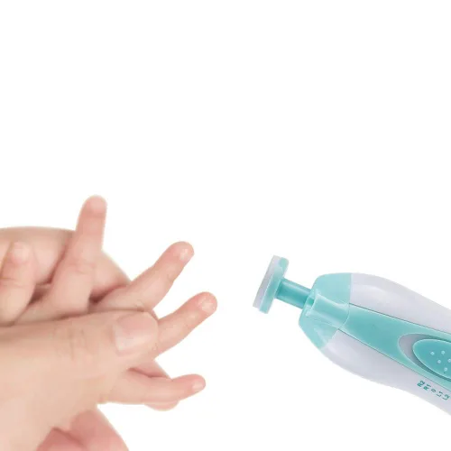 Miniatura 3 de Lima de uñas para bebé, lima de uñas eléctrica segura para bebés con luz, batería de uñas para recién nacidos, cortaúñas para uñas de bebé
