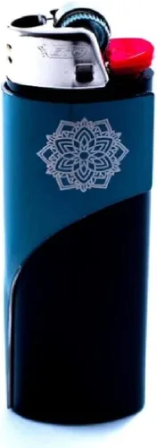 Kasher Encendedor de mandala sin encendedor, construcción elegante y duradera, herramienta ligera, portátil multiusos, adecuado para usar como Negro