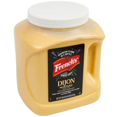 Miniatura 12 de French's Dijon Mostaza, 105 onzas, una botella de 105 onzas de mostaza Dijon con chardonnay, perfecta para crear lados exclusivos y recetas