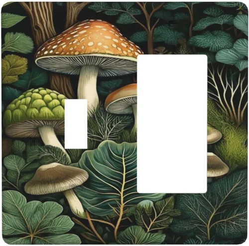 Miniatura 24 de Decorativo Arte Interruptor de Luz Cubiertas de Pintura al óleo Estilo Flores Placa de Pared de Interruptor de Interruptor Decorativo Placa