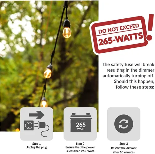 Miniatura 7 de Newhouse Lighting RS-NA-265W - Tira de luz LED inalámbrica para exteriores, salida de control de atenuador, 265 vatios máximos, alcance remoto
