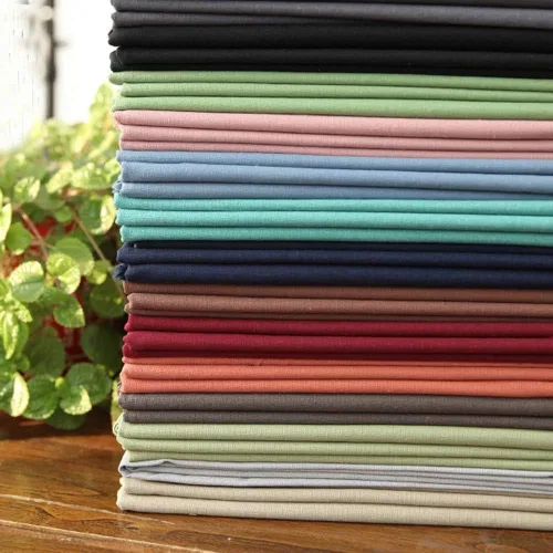 Miniatura 5 de Tela de bordado, 6 piezas, 6 colores sólidos, tela de costura de lino, tela de punto de cruz, para manualidades, manualidades, trabajo a mano