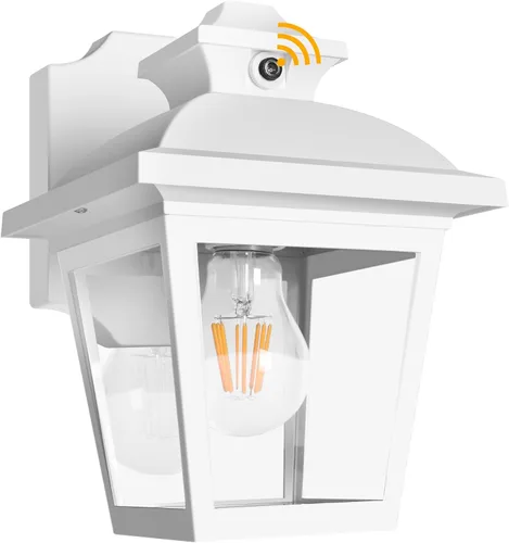 Miniatura 9 de FUDESY Farol de Pared Exterior de Anochecer a Amanecer, Luz de Porche con Sensor Exterior Montaje en Pared con Bombilla LED, Iluminación de Aplique