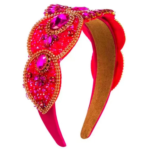 Miniatura 17 de Diadema de moda para mujer, diadema decorativa de diamantes de imitación anchos para mujer, accesorios para el cabello para mujeres y niñas