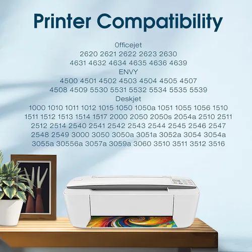 Miniatura 5 de 61XL - Cartucho de tinta negro y tricolor de repuesto para HP 61 XL para impresora HP Envy 5530 4502 DeskJet 1510 2510 Officejet 4635 4630 4632 2621