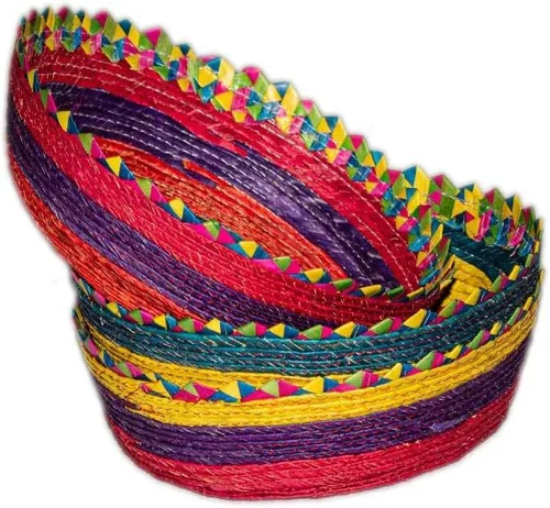 Paquete de 3 calentadores de tortilla de palma mexicana, hechos a mano por artesanos indígenas, tortillero grande de tamaño colosal para tortillas,